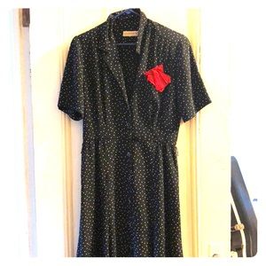 Adorable Liz Claiborne Polka Dot Vintage Dress